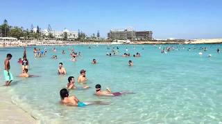 Nissi Bay Beach Ayia Napa Cyprus Europe [upl. by Niwred]