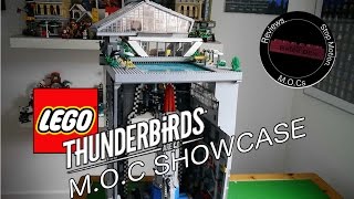 MOC Showcase Lego Thunderbirds are go Tracy House and TB1 Hangar [upl. by Innej]