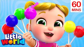 Lollipop Song  Ice Cream Song  More Kids Songs amp Nursery Rhymes by Little World [upl. by Muffin930]