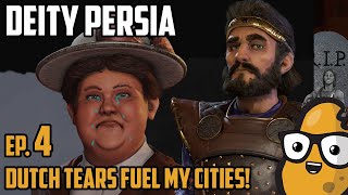 Dutch Tears fuel my cities  Civ 6 Lets Play Ep 4 Deity Persia [upl. by Telfer672]