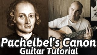 Pachelbels Canon in D  Classical Guitar Tutorial  NBN Guitar [upl. by Latricia]