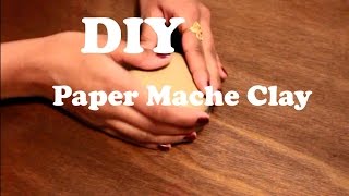 DIY Paper Mache Clay Using only 3 ingredients Easy Paper Mache clay Recipe [upl. by Lemak925]