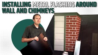 Installing Metal Flashing Around Walls and Chimneys [upl. by Angus]