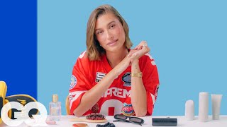 10 Things Hailey Bieber Cant Live Without  GQ [upl. by Ynnol711]