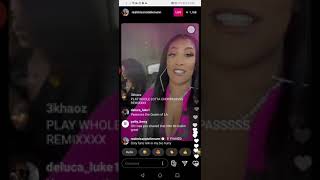 BGC Natalie Nunn and Christina Rome ig live Natalie rude asf bad bitch reunion [upl. by Jory]