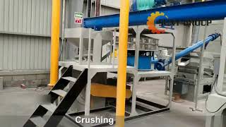 E waste Recycling Plant  PCB Board Processing LineCustomer Site 1 TonHour [upl. by Meletius]