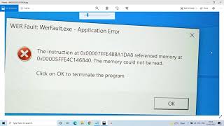 How to Fix the Werfault exe Error in Windows 10 [upl. by Orlan]