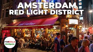 Amsterdam Red Light District Iconic amp Famous Streets Walking Tour [upl. by Nylorahs398]