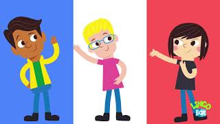 French Say your name song  Tu tappelles comment Je mappelle French song French songs for kids [upl. by Eitak]