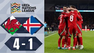 Wales vs Iceland 41 Highlights  UEFA Nations League 2024 [upl. by Remlap]