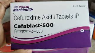 Cefablast 500 Tablet Benefits in Hindi  Uses in Hindi Cefuroxime Axetil tablet uses in hindi [upl. by Pontius]