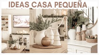 🌲IDEAS DECORACIÓN NAVIDEÑA CASA PEQUEÑA Decoración fácil y elegante COMO DECORAR NAVIDAD 2024 DIY [upl. by Sethrida]