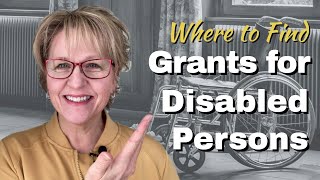 Where to Find Grants for Disabled Persons Tutorial [upl. by Adnima800]