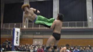 20091122 TAGUCHI amp PRINCE DEVITT vs JYUSHIN THUNDER LIGER amp YOSHIHASHI [upl. by Costanza]