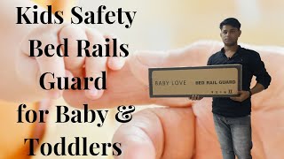 Bed guard Railing for baby safety unboxing installation baby shortsfeed [upl. by Hallutama]