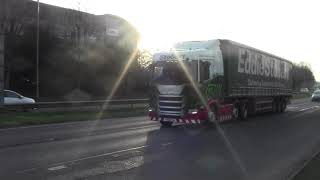 EDDIE STOBART MILLIE SCARLETT IN GLOUCESTER 220219 [upl. by Yltsew638]