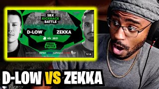 DLOW vs ZEKKA  Final  SBX KICKBACK BATTLE 2021 REACTION [upl. by Ajiak]