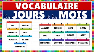 Vocabulaire  les jours et les mois  Français [upl. by Elon412]