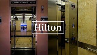 Dewhurst Fujitec Hydraulic Ballroom Elevator  Hilton Midtown  New York NY [upl. by Oirrad]