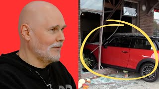 Billy Corgan’s Café Accident Family Member Hurt in Terrifying Crash [upl. by Yatnoj726]