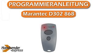 Wie programmiert man eine Fernbedienung Marantec D302 868 [upl. by Formica]