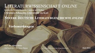 Literaturgeschichte online  Einführung Epoche und Gattung 1 von 17 [upl. by Airdnaed512]