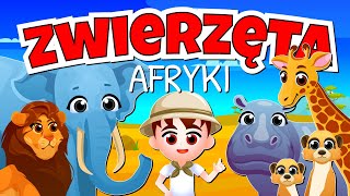 Kazio i ZWIERZĘTA AFRYKI dla dzieci 🦁 Film edukacyjny  Bajka o zwierzętach afrykańskich [upl. by Nelleus]