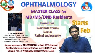 Ophthalmology Residents Course Demo  Retinal angiography [upl. by Dorothi552]