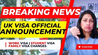 Breaking News NEW UK VISA rules ANNOUNCED  TOUGHER UKVI Immigration [upl. by Nagaem]