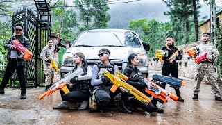 LTT Game Nerf War  Mercenary Warriors SEAL X Nerf Guns Fight Mr Close Crazy Dark House [upl. by Asseralc]