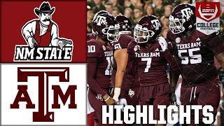 New Mexico State Aggies vs Texas AampM Aggies  Full Game Highlights  ESPN College Football [upl. by Aikin]