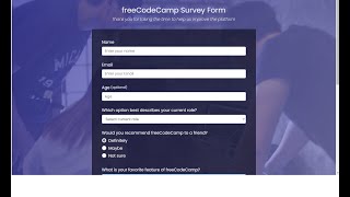 Building a Survey Form  with CSS  Part 2 [upl. by Frankhouse]