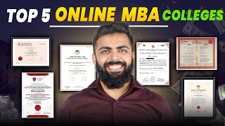 Top 5 Online MBA Universities in India 🔥 Part Time MBA Degree  Placement  FEES  Course [upl. by Asyle]