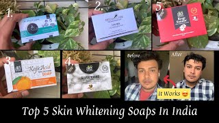 Top 5 Skin Whitening Soaps Review  Best Skin Lightening Soaps In India [upl. by Mignonne]