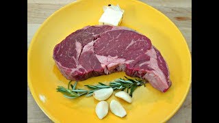 Pan Fried Ribeye Steak with Butter  PoorMansGourmet [upl. by Riti]