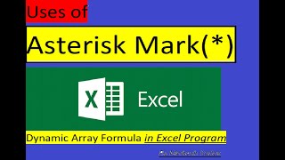 Uses of Asterisk Mark in Microsoft Excel Formulas [upl. by Aitam]