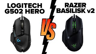 Razer Basilisk V2 vs Logitech G502 HERO  Which Mouse is Better [upl. by Ebag]