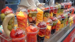 NonStop Order Clean and Fresh Fruit Juice Making  GwangJang Market in Seoul  Korean street food [upl. by Aisyat]