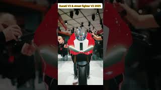 Ducati V2 amp street fighter V2 ❤️🔥 2025 ducati ducativ2 shorts viralvideo trending [upl. by Eixela]