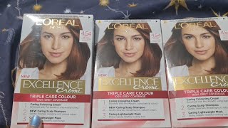 Loreal 454 Natural Dark Copper Mahogany Review [upl. by Birdt]