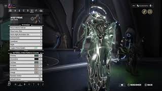 warframe WISP PRIME 5th skin fashionframe with details [upl. by Lea595]