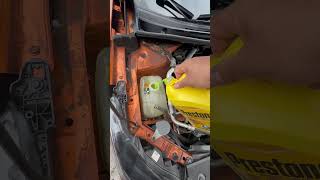 Nissan Sentra 2023  Coolant Refilling [upl. by Jerman]