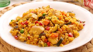 Arroz con Pollo y Verduras  Una receta Fácil y Deliciosa [upl. by Lledal]