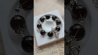 ￼ smoky quartz bracelet✨ diy handmade crystaljewelry bracelet amsr handmadejewelry crystals [upl. by Corder]