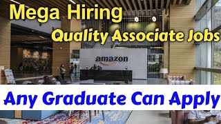 Amazon latest recruitment Hyderabadquality associate Jobs in Hyderabadwork from home [upl. by Ailedamla]