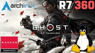 R7 360 on LINUX  Ghost of Tsushima  720p Low Settings Arch Linux KDE [upl. by Kalb]