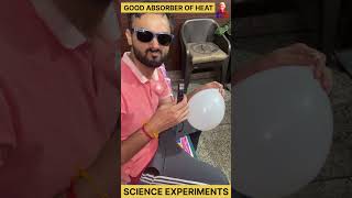 black as heat absorber  science experiments experiment physics science [upl. by Cheslie]