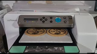 Roland bt12 how to setup and print coasters using bt12 dtg printer [upl. by Kernan]