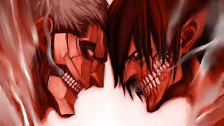 Eren vs Reiner all fights aot [upl. by Cristiona]