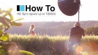 Broncolor How To shoot High Speed Sync flash with a DSLR [upl. by Godart]